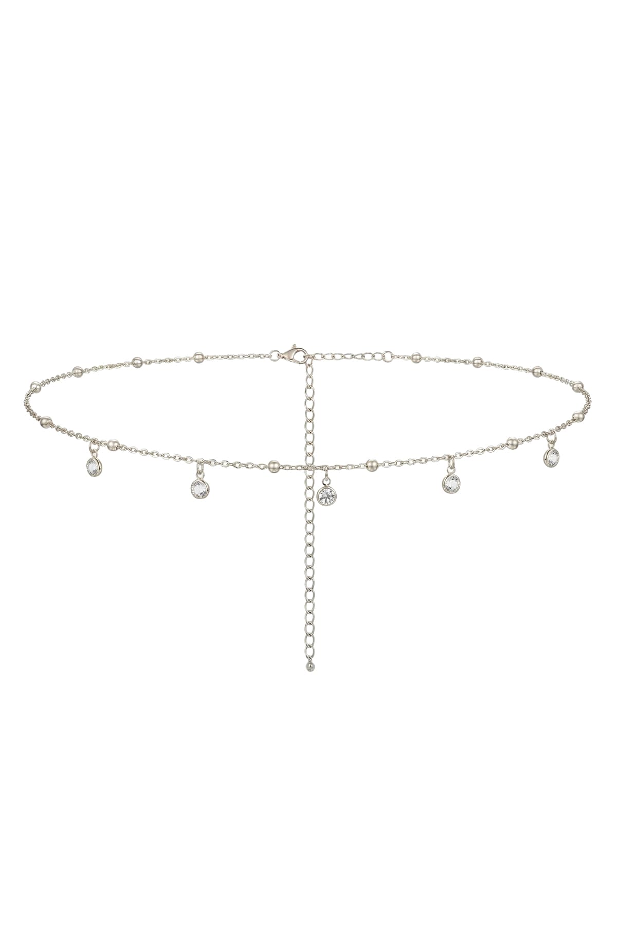 diamond silver belly waist chain rhinestone detail1