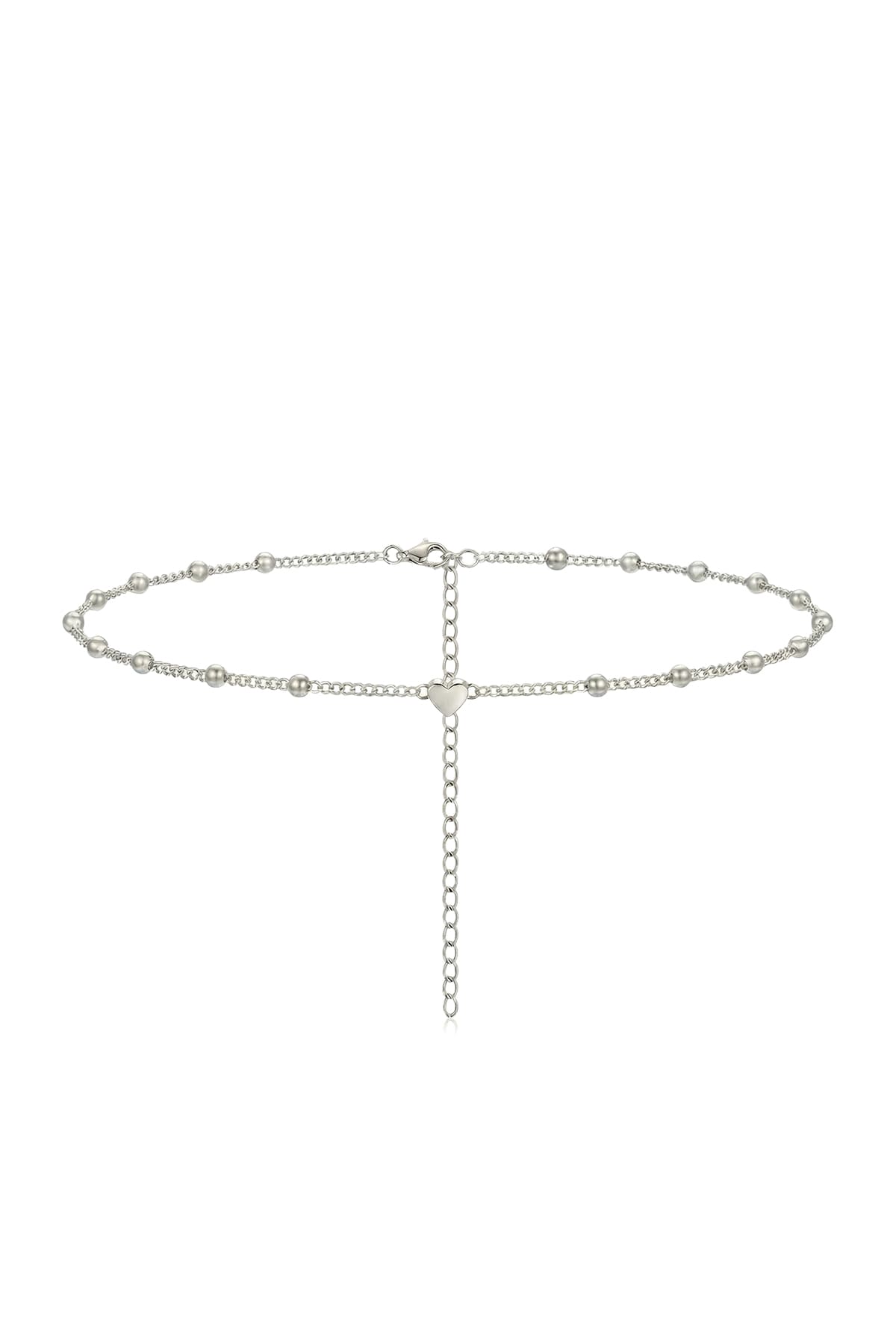 heart silver belly waist chain minimalist 1